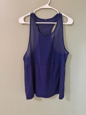 Lululemon mesh razor back tank size 10